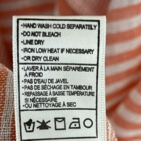 Bb Dakota Avery Striped linen blend draped Vest medium NWT Style # BG21540 - Picture 6 of 7